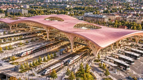 Dev merkezin inşaatı başladı: Tren, metro ve otobüs tek çatı altında buluşacak