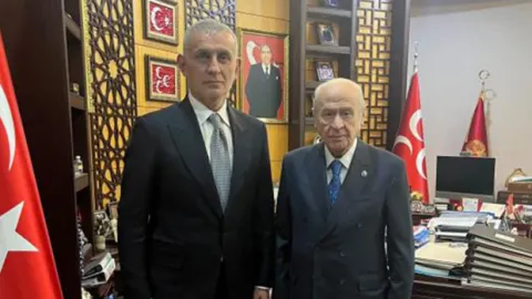 Devlet Bahçeli, TFF Başkanı Hacıosmanoğlu'nu kabul etti