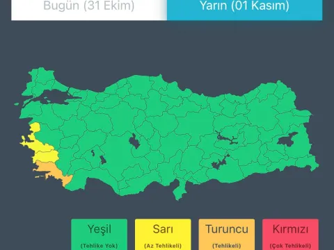 Üç il için şiddetli yağış uyarısı:  Bakanlık sarı ve turuncu kodla uyardı - fotoğraf 2