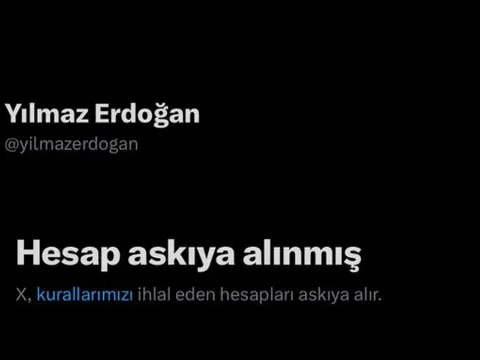 Yılmaz Erdoğan'ın X hesabı askıya alındı - fotoğraf 1