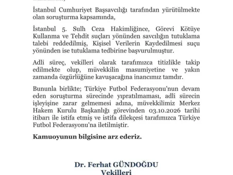 MHK Başkanı Ferhat Gündoğdu istifa etti - fotoğraf 2