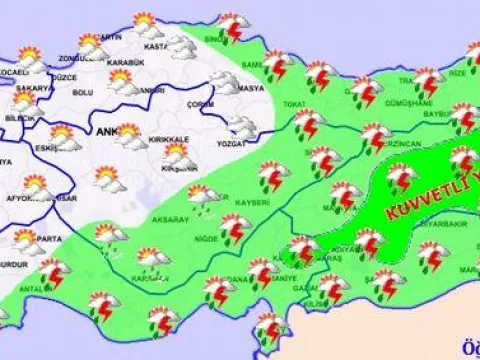 19 il için sarı kod! Sağanak yağmur ve sel uyarısı - fotoğraf 2