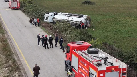 Düzce’de benzin yüklü tanker devrildi: OSB’de elektrik kesintisi kararı