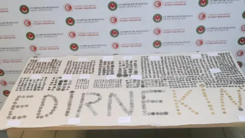 Edirne'deki sınır kapılarında 7 bin 160 parça tarihi eser ele geçirildi