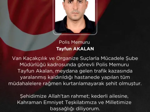Trafik kazasında yaralanan polisimiz şehit oldu - fotoğraf 1
