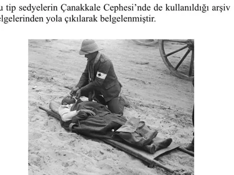 Zabıta memuru çöpte bulduğu tarihi sedyeyi Çanakkale'ye bağışladı - fotoğraf 3