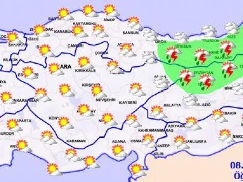 2 bölge için sağanak uyarısı! Sıcaklıklar mevsim normallerinde. - fotoğraf 2