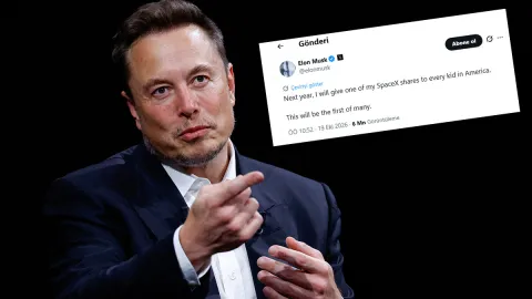 Elon Musk, ABD'deki 72 milyon çocuğun her birine birer SpaceX hissesi verecek