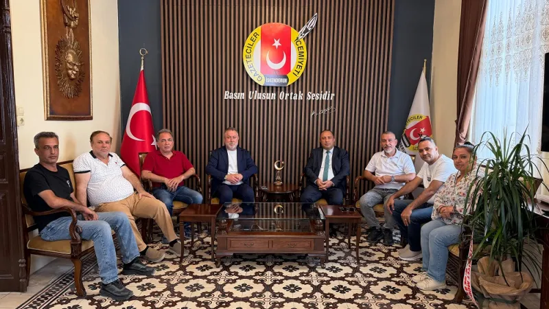 EMNİYET MÜDÜRÜ ERTUĞRUL EKİCİ'DEN İSKENDERUN GAZETECİLER CEMİYETİ'NE ZİYARET
