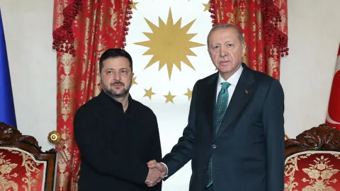 Erdoğan Zelenskiy ile bir araya geldi