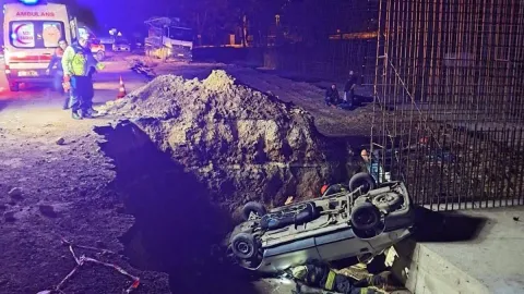 Eskişehir’de yol çalışması çukuru faciaya dönüştü! 1 kişi öldü, 5 kişi yaralandı