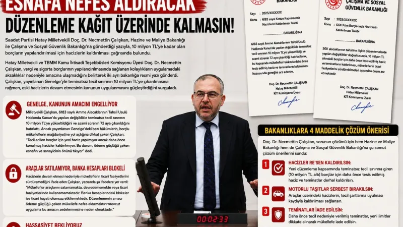 ESNAFA NEFES ALDIRACAK DÜZENLEME KAĞIT ÜZERİNDE KALMASIN!