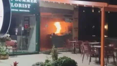 Etiler'de restoran alev alev yandı