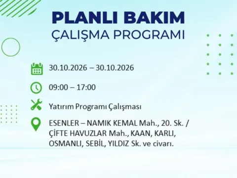 İstanbul’da 12 ilçede 8 saatlik kesinti! - fotoğraf 5