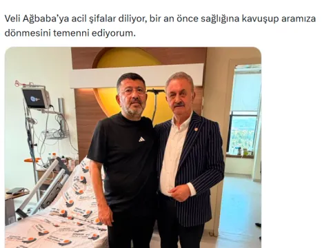 Hastaneye kaldırılan Veli Ağbaba'dan günler sonra ilk fotoğraf - fotoğraf 1
