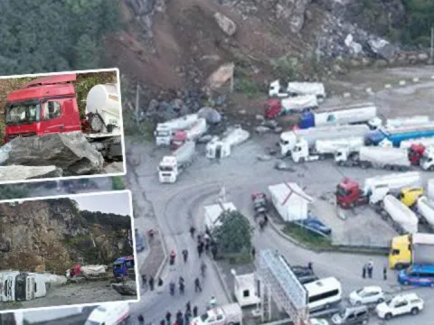 Gökten kaya yağdı! TIR parkında facia! - fotoğraf 1