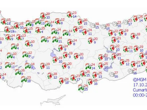 İşte "sarı" ve "turuncu" alarm verilen 44 kentimiz - fotoğraf 2