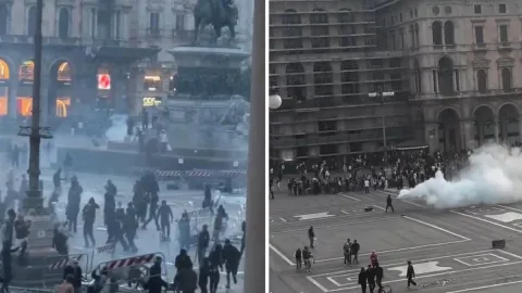 Fransa'dan sonra İtalya'da karıştı: Şehirler yangın yerine döndü