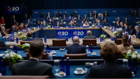 G20 toplantısı, aile fotoğrafı çekilmeden başladı