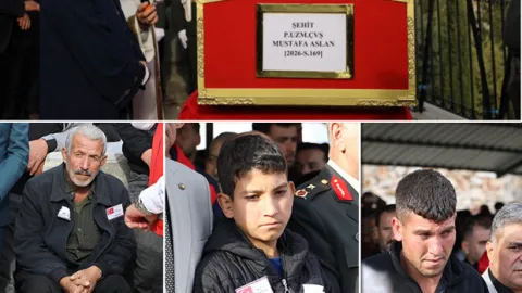 Gaziantep'e şehit ateşi düştü: Bebek bekleyen Uzman Çavuş Mustafa Aslan son yolculuğuna uğurlandı