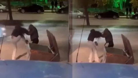 Genç kızların 'erkek arkadaş' kavgasına 'vur' tezahüratı
