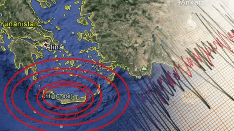 Girit açıklarında deprem oldu, gözler Ege'ye çevrildi