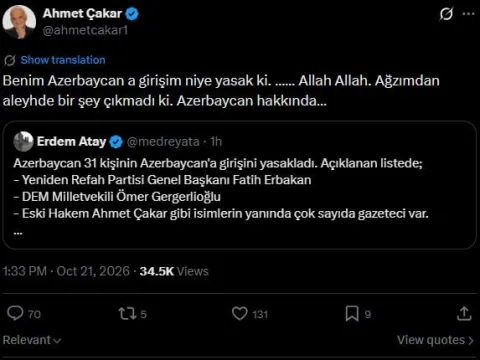 Herkes nedenini merak ediyordu: Azerbaycan'a girişi yasaklanan Ahmet Çakar'dan ilk sözler - fotoğraf 2