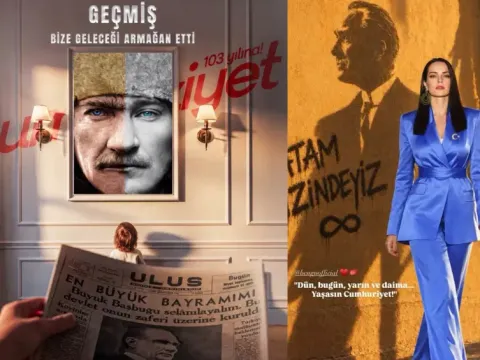 Ünlü isimlerin 29 Ekim coşkusu. "Yaşasın Cumhuriyet" - fotoğraf 1