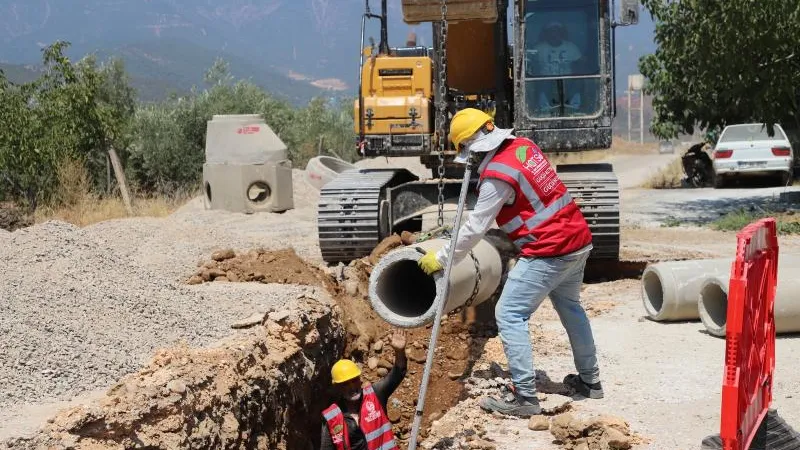 HASSA AKTEPE’DE ATIK SU ŞEBEKESİ 