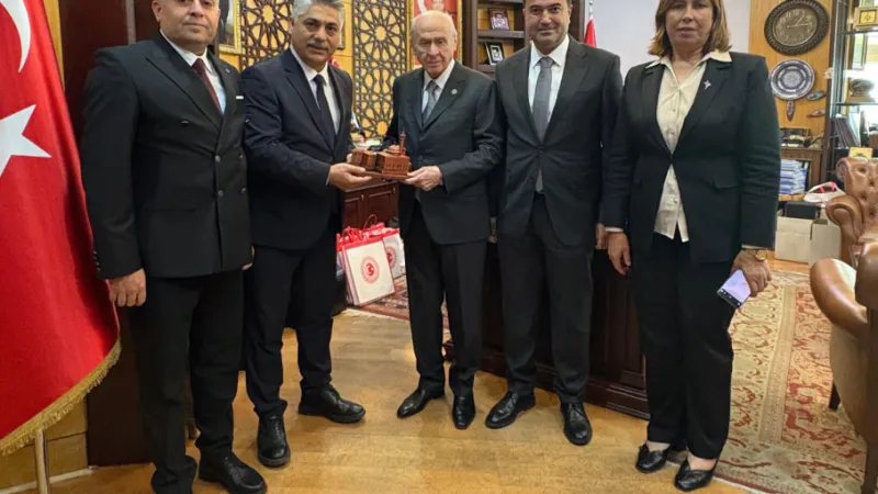 Hatay Heyetinden MHP Lideri Bahçeli'ye Ziyaret