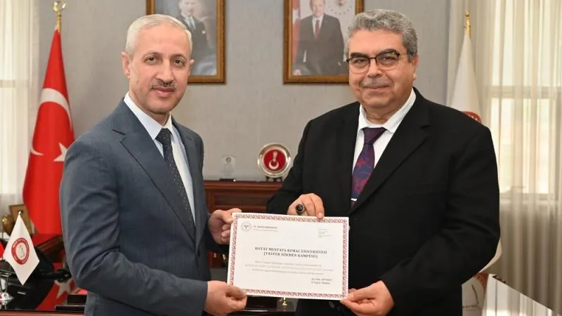 Hatay MKÜ'ye Beslenme Dostu Sertifikası