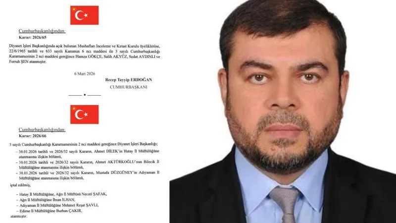 HATAY MÜFTÜLÜĞÜNE NECATİ ŞAFAK ATANDI