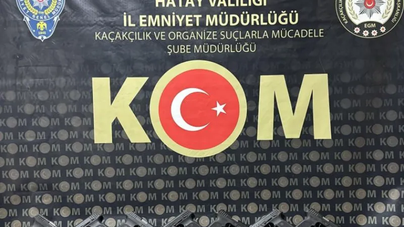 Hatay'da 10 Ruhsatsız Tabanca Ele Geçirildi