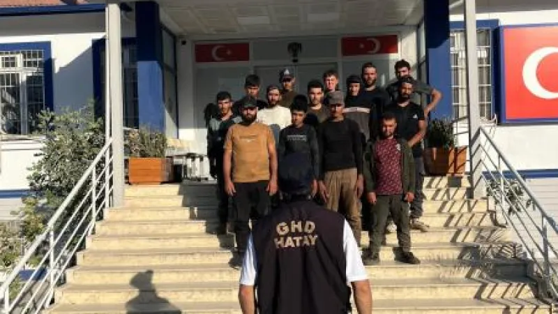Hatay'da 14 Suriyeli Göçmen Yakalandı