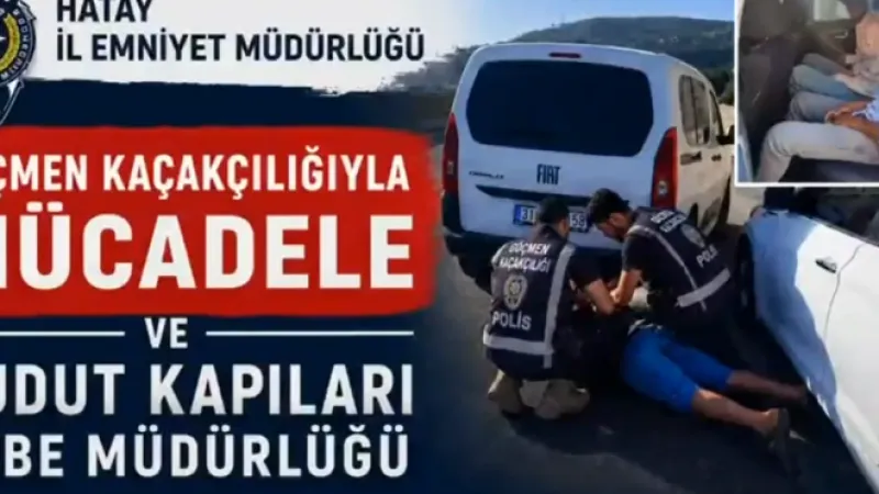 Hatay'da 3 Düzensiz Göçmen Daha