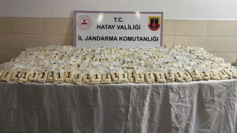 HATAY'DA 625 BİN CAPTAGON ELE GEÇİRİLDİ