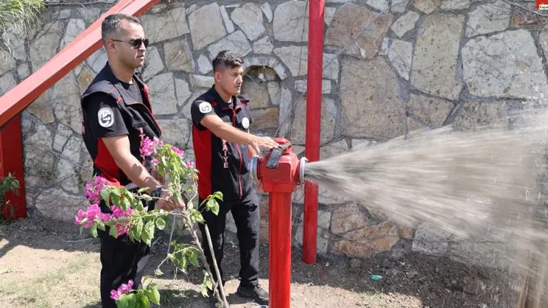 HATAY'DA İTFAİYEDEN OTEL VE YURTLARDA DENETİM 