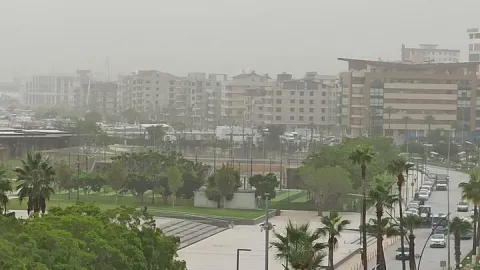 Hatay'da toz taşınımı: Görüş mesafesi düştü