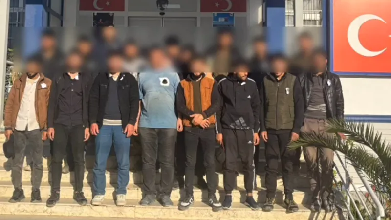 Hatay'da Yabancı Uyruklu 16 Göçmen