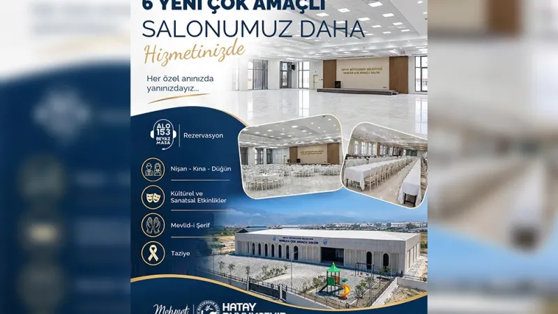 HBB’DEN 6 YENİ ÇOK AMAÇLI SALON