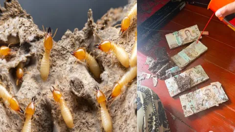 Hırsız girmesin diye kasaya koymuştu: Günler önce sakladığı servetini bu halde buldu
