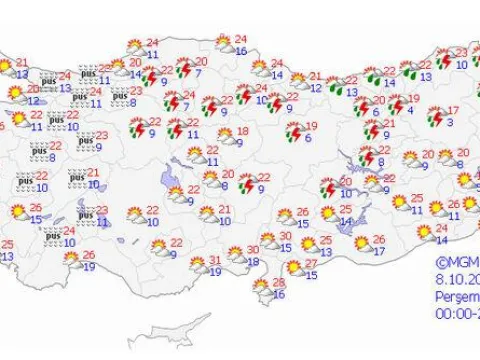 MGM'den yerel yağış uyarısı! 4 bölgede sağanak! - fotoğraf 2