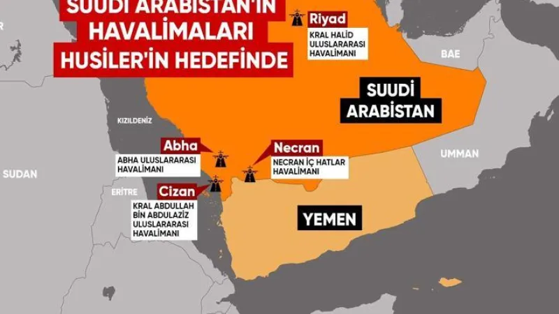 Husiler neden Suudi Arabistan’ın havalimanlarını hedef alıyor?