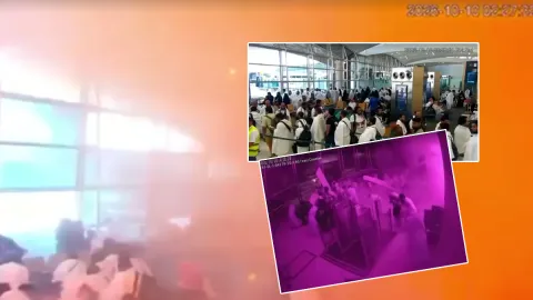 Husilerin vurduğu havalimanında yaşanan dehşetin görüntüleri ortaya çıktı