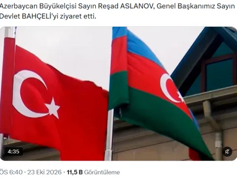 Bakü ile gerilimin arttığı dönemde Bahçeli, Azerbaycan Büyükelçisi'ni kabul etti - fotoğraf 2