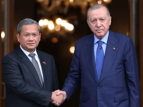 Cumhurbaşkanı Erdoğan, Kamboçya Başbakanı Manet'i kabul etti - fotoğraf 1