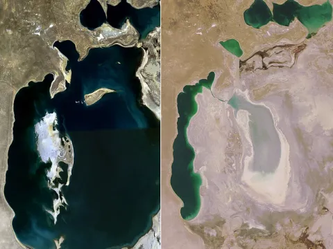 Su çekildi, geriye zehirli topraklar kaldı: 748 milyon ton atmosfere karışmış - fotoğraf 1