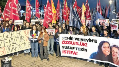 İki öğrencinin tutuklanmasını protesto eden 4 öğrenciye gözaltı!