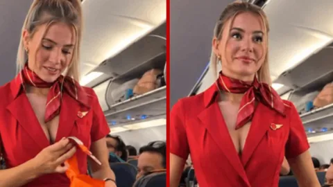 İlk uçuşunda holiganların arasında kaldı: Genç hostes zor anlar yaşadı