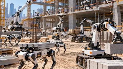 İnşaat sektöründe yeni dönem: Şantiyelerin yeni işçileri robot sürüleri olacak